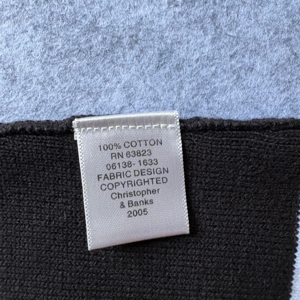 Christopher and Banks Sleeveless Summer Sweater Size L 100% cotton. Nautical - Picture 4 of 6